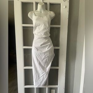 BCBGMaxAzria White Ruched Dress